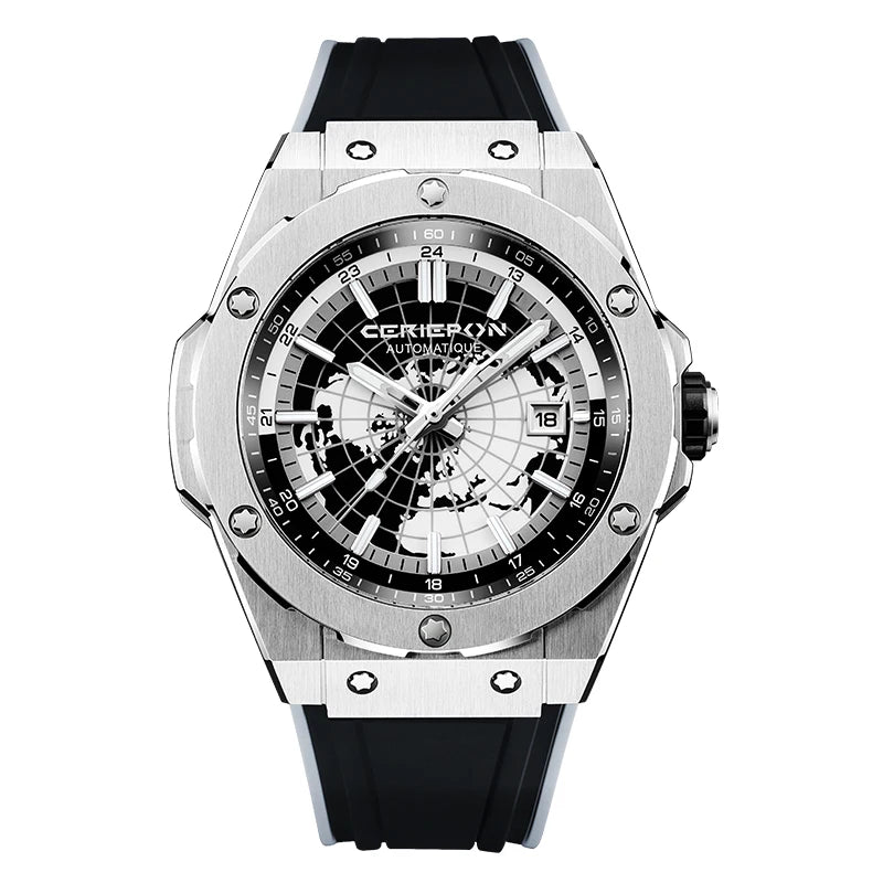 2025 Men's Automatic Watches Classic Multifunctional Mechanical Watch For Mens Business Stainless Steel Clock Waterproof Reloj