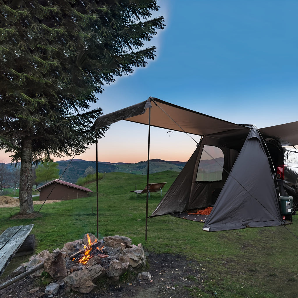 SUV Car Tent, Tailgate Shade Awning Tent for Camping, Vehicle Camping Tents Outdoor Travel