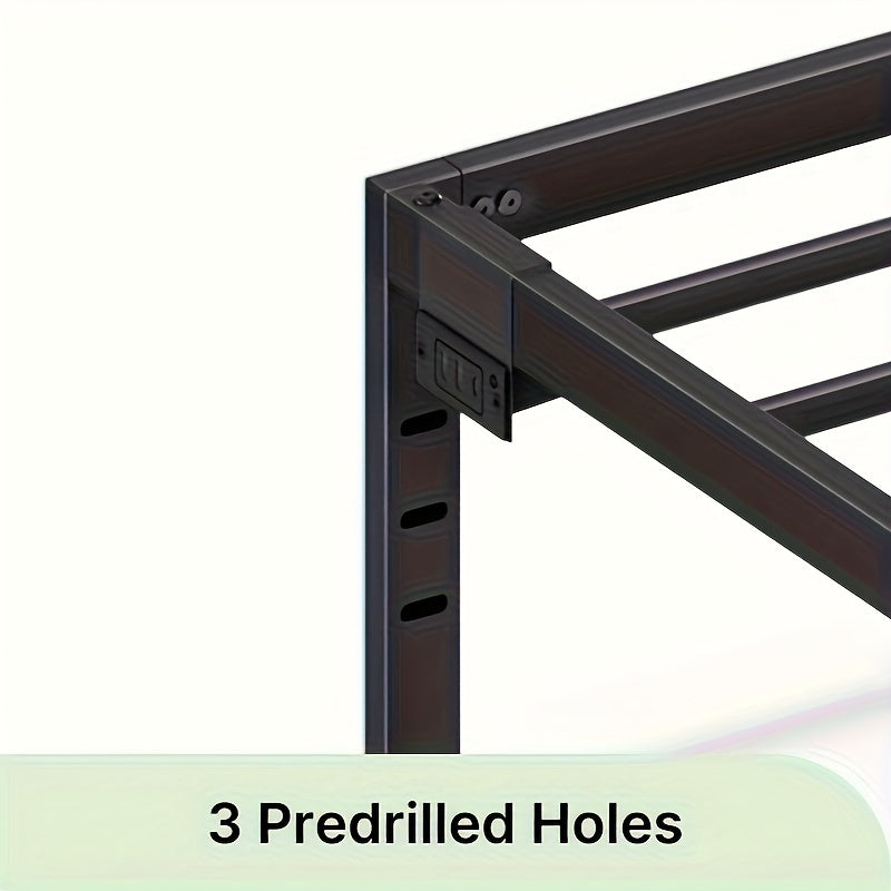 Twin/Full/King/Queen Size Bed Frame Avaliable, Metal Platform Bed Frame With Charging Station & Under Bed Storage Space, Sturdy Steel Slat Supports, No Box Spring Needed, Easy Assembly, Noise Free, Non-Slip