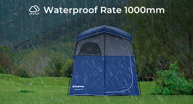 KingCamp Camping Shower Tent Oversize Space Privacy Tent Portable Outdoor Shower Tents for Camping with Floor Changing Tent Dressing Room Easy Set Up Shower Privacy Shelter 2 Rooms Toilet Tent