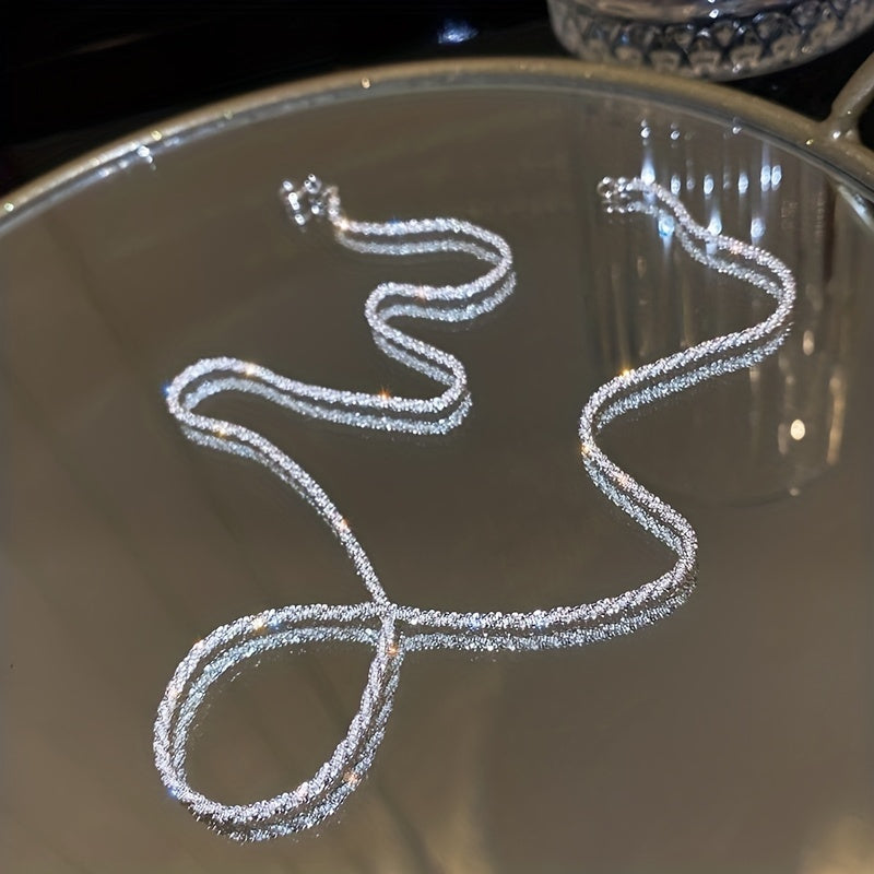 Timeless Elegance - 925 Sterling Silver Womens Necklace, Hypoallergenic & Effortlessly Chic, Classic Minimalist Style for Fashion-Forward Ladies