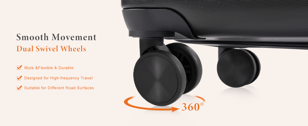 20/24/28 Inch Lightweight Hard Shell ABS Carry On Luggage with Double Spinner Wheels, Expandable Rolling Luggage and TSA Lock