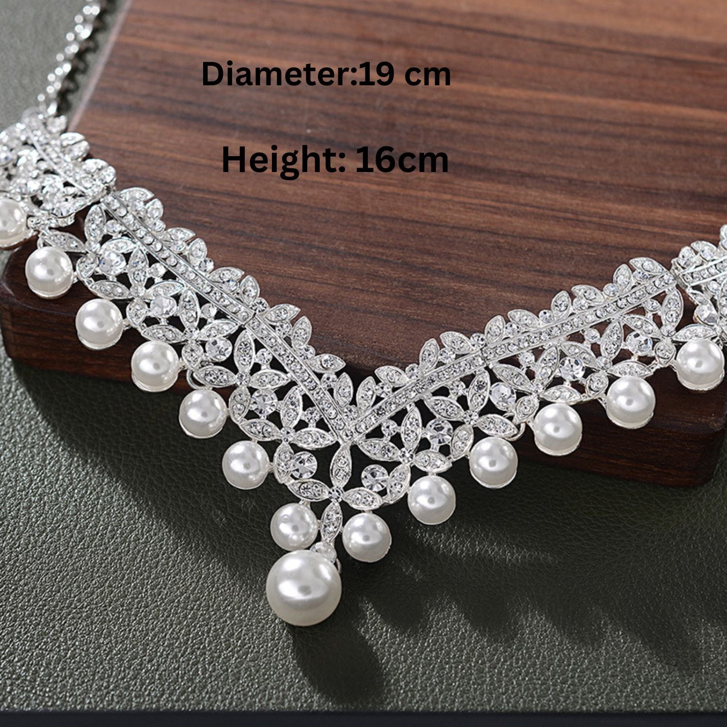 Wedding Jewelry Sets for Bride Bridesmaid Women Necklace Earrings Set Gift for Mother Friend Wife Daughter Sister Party Prom Jewelry
