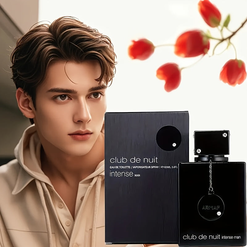 ARMARF Club de Nuit Men’s Cologne Eau De Parfum Spray - 3.6oz Glass Bottle with Black Chain, Mysterious Scent for Men, Perfect for Date Night or Casual Attire, Men's Fragrance | Sophisticated Packaging | Glass Perfume Bottl