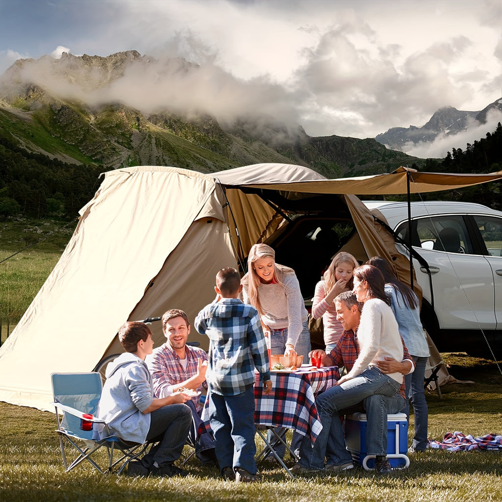 SUV Car Tent, Tailgate Shade Awning Tent for Camping, Vehicle Camping Tents Outdoor Travel