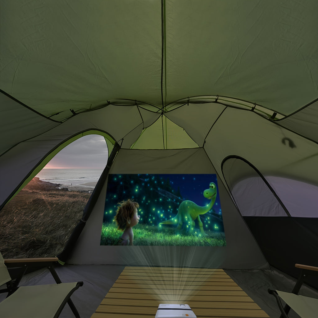 10-Person Double Layer Waterproof Big Camping Tent, UNP Family Tents with 5 Large Mesh Windows, 2 Room, 18ft x 9ft x78in, Easy Up, Weather Resistant