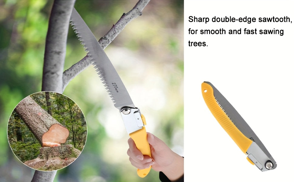280mm Folding Hand Saw Wood Cutting Fruit Trees Pruning Trimming Gardening Tools (#2)