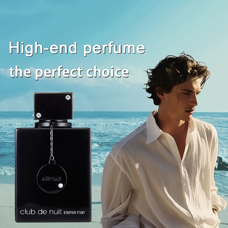 ARMARF Club de Nuit Men’s Cologne Eau De Parfum Spray - 3.6oz Glass Bottle with Black Chain, Mysterious Scent for Men, Perfect for Date Night or Casual Attire, Men's Fragrance | Sophisticated Packaging | Glass Perfume Bottl