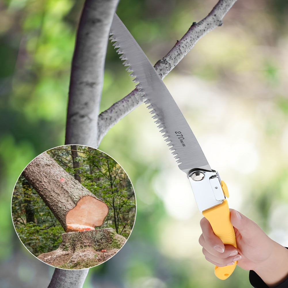 280mm Folding Hand Saw Wood Cutting Fruit Trees Pruning Trimming Gardening Tools (#2)