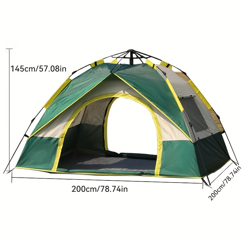 2-3 Person, Essential for Family Camping Lightweight Tent with Double Windproof Doors and Mosquito Net Suitable Hiking Backpacker, Camping Accessories And Equipment, Large Tents Outdoor Camping, Big Camping Tent, Camping Acce