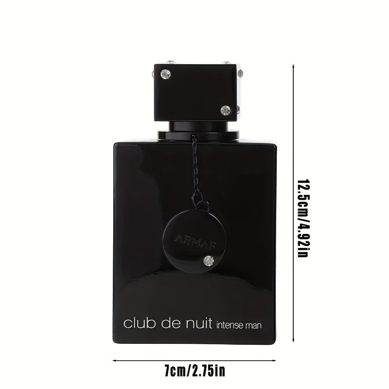 ARMARF Club de Nuit Men’s Cologne Eau De Parfum Spray - 3.6oz Glass Bottle with Black Chain, Mysterious Scent for Men, Perfect for Date Night or Casual Attire, Men's Fragrance | Sophisticated Packaging | Glass Perfume Bottl