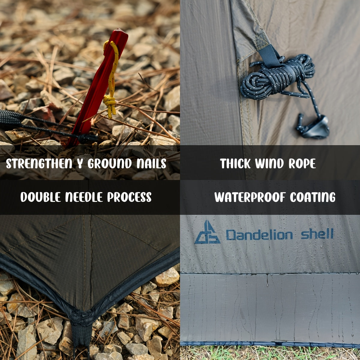 3-4 Person Hot Tent With Stove Jack And Snow Skirt - 4 Season, Winter Camping Tent, & Windproof, Lightweight 4.8lb | Ideal For Family Camping, Hiking, Hunting, Fishing | Hot Tent, Hot Tents For Camping, Camping Tent