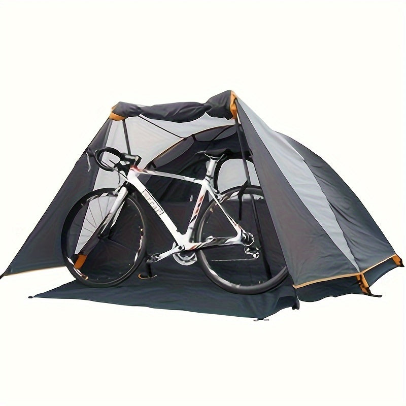 Camping Tent 2 Person, Aluminum Poles Tent with Bike Shed and Rainfly-Portable Dome Tents for Camping