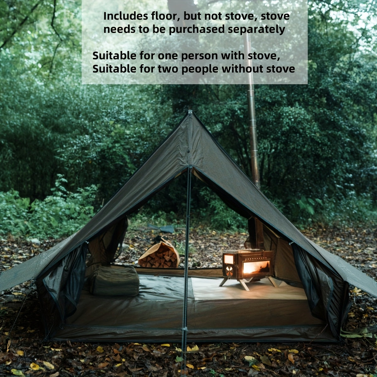 Cottage Tent -1-2 Person Hot Tent With Stove Jack - 4 Season Winter Camping Tent, Waterproof & Windproof, Lightweight 82x59x47 Inches | Ideal For Backpacking, Camping, Hiking, Hunting, Fishing | Hot Tent, Hot Tents For Campin