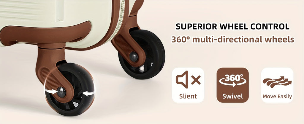 Luggage Sets 5 Piece, 28 Inch Expandable PP Hard Carry On Luggage Set With Rotating Wheels, 24 Inch Men's And Women's Lightweight Rolling Luggage, 20 Inch 3-piece Set For Portable Luggage, Beige