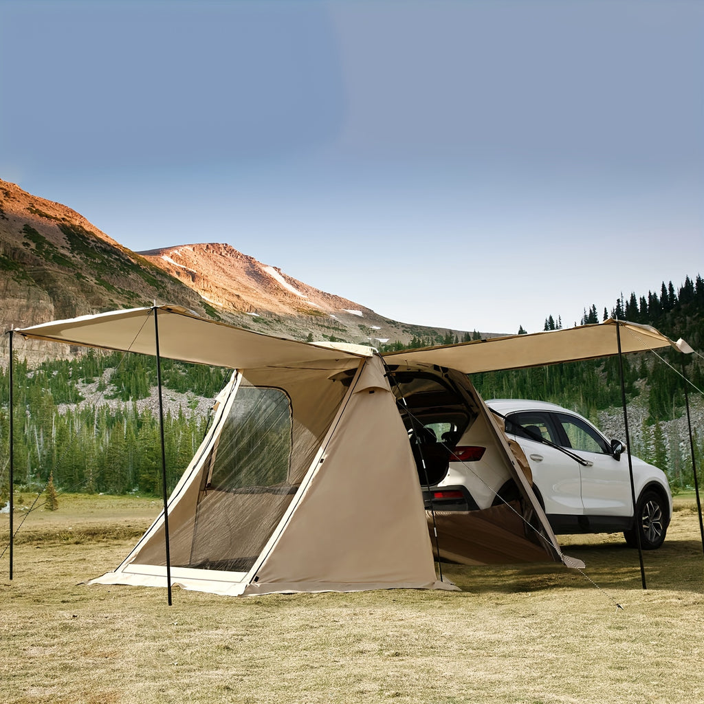 SUV Car Tent, Tailgate Shade Awning Tent for Camping, Vehicle Camping Tents Outdoor Travel