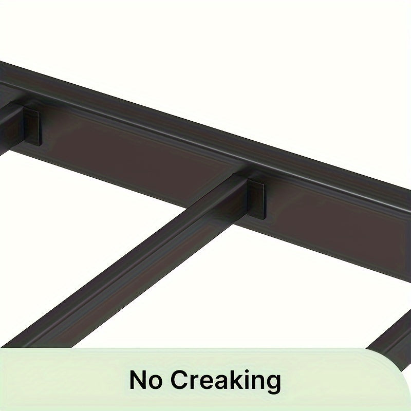 Twin/Full/King/Queen Size Bed Frame Avaliable, Metal Platform Bed Frame With Charging Station & Under Bed Storage Space, Sturdy Steel Slat Supports, No Box Spring Needed, Easy Assembly, Noise Free, Non-Slip