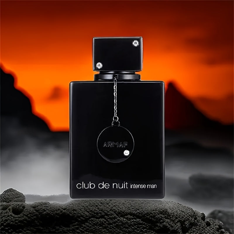 ARMARF Club de Nuit Men’s Cologne Eau De Parfum Spray - 3.6oz Glass Bottle with Black Chain, Mysterious Scent for Men, Perfect for Date Night or Casual Attire, Men's Fragrance | Sophisticated Packaging | Glass Perfume Bottl