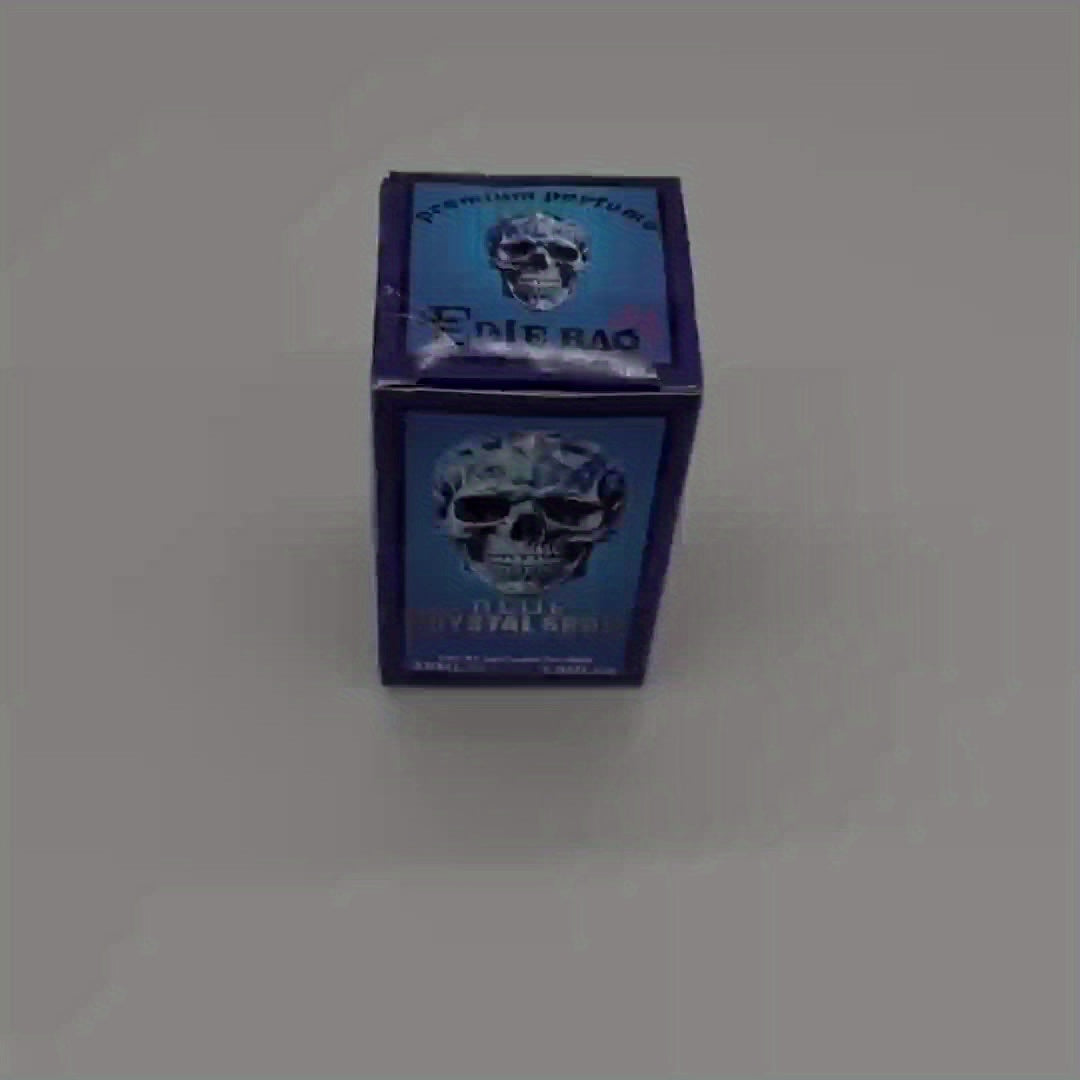 Blue Skull Men’s Cologne - 30ml/1.01fl.oz, Long-Lasting Woody Scent, Alcohol-Free Perfume Oil, Portable & Stylish Design for Business Trips or Everyday Use, Business Trip Cologne | Unique Cologne Bottle | Longlasting Scent