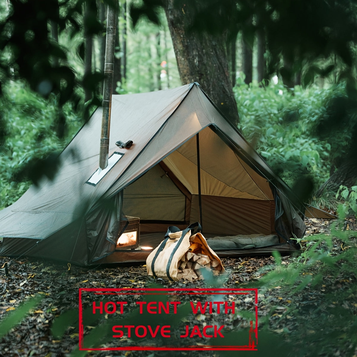 Cottage Tent -1-2 Person Hot Tent With Stove Jack - 4 Season Winter Camping Tent, Waterproof & Windproof, Lightweight 82x59x47 Inches | Ideal For Backpacking, Camping, Hiking, Hunting, Fishing | Hot Tent, Hot Tents For Campin