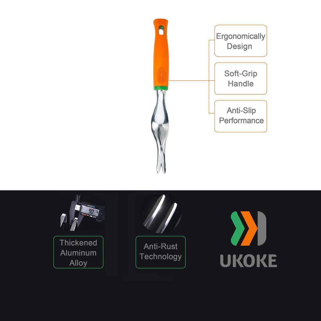 Garden Tool Set, 12 Piece Aluminum Hand Tool Kit, Garden Canvas Apron with Storage Pocket, Outdoor Tool, Heavy Duty Gardening Work Set with Ergonomic Handle, Gardening Tools for women men