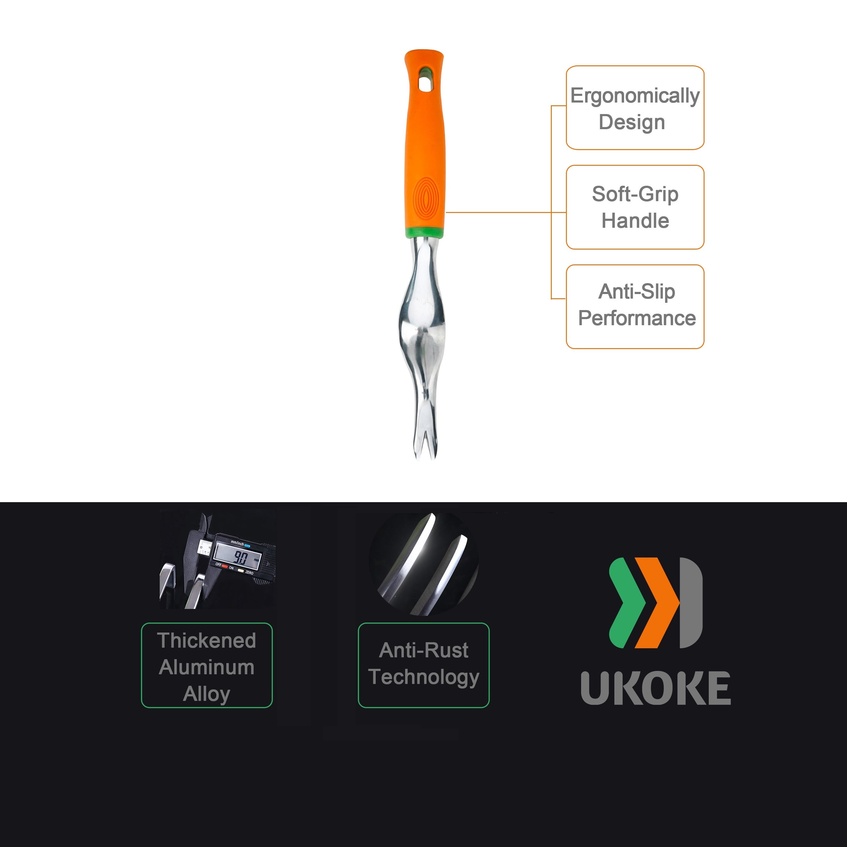 Garden Tool Set, 12 Piece Aluminum Hand Tool Kit, Garden Canvas Apron with Storage Pocket, Outdoor Tool, Heavy Duty Gardening Work Set with Ergonomic Handle, Gardening Tools for women men