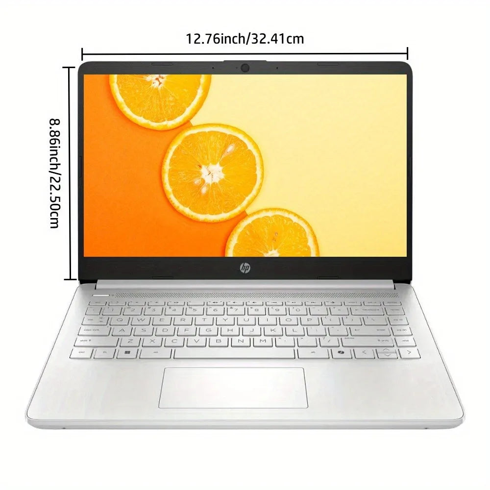 HP 14" HD Business Laptop, Intel Processor N150, 16GB RAM, 128GB UFS, Intel Graphics, Wi-Fi 6, Windows 11 Home, Natural Silver