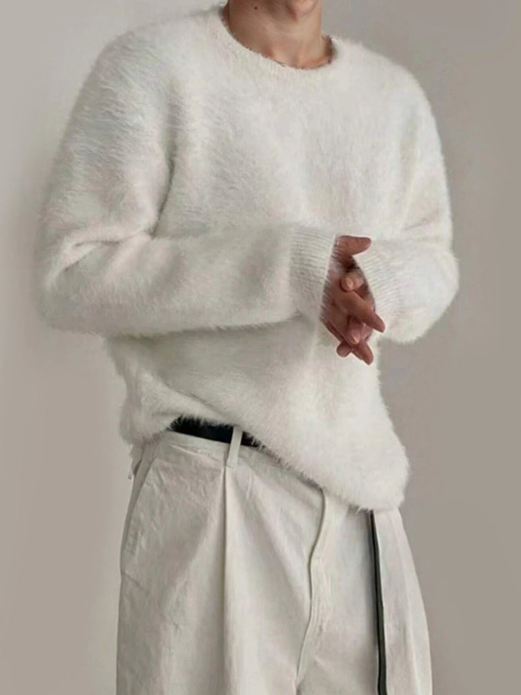 Men's Soft Cashmere Loose Knit Sweater