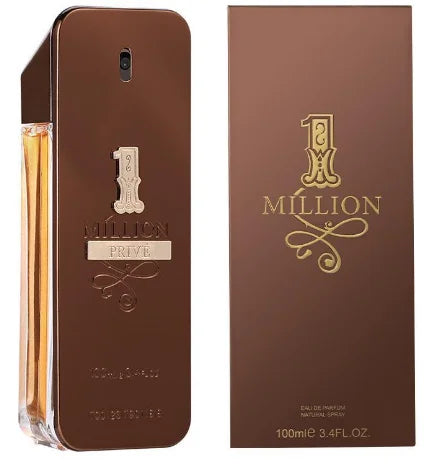 Million Lucky Priv By Paco Rabanne For Men's Eau De Toilette TESTER 3.4 fl oz 100 ml Men's Cologne New in Box USA