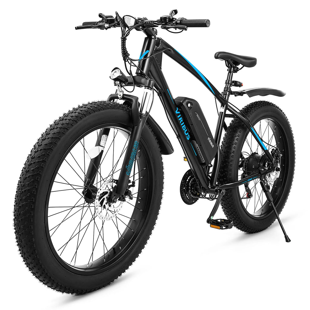 500W Fat Tire eBike 48V Electric Bike for Adults 21 Speed 26" Fat Tire Mountain Ebike 48V 10Ah Battery 20mph PAS