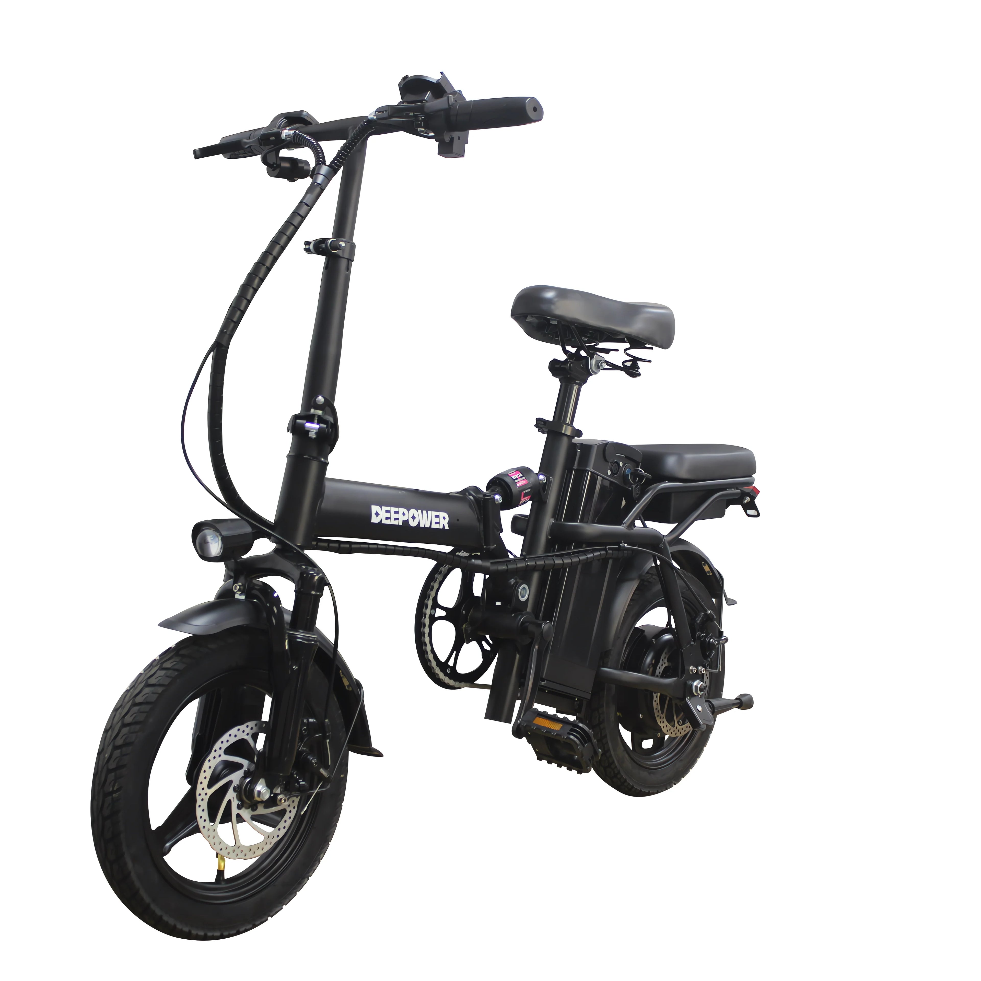Folding E Bike Adults Motor Electric Dirt Bike 48V 15AH 400W Max 32KM/H Electric Bicycle City 14 inch Tire For Cycling Commuting