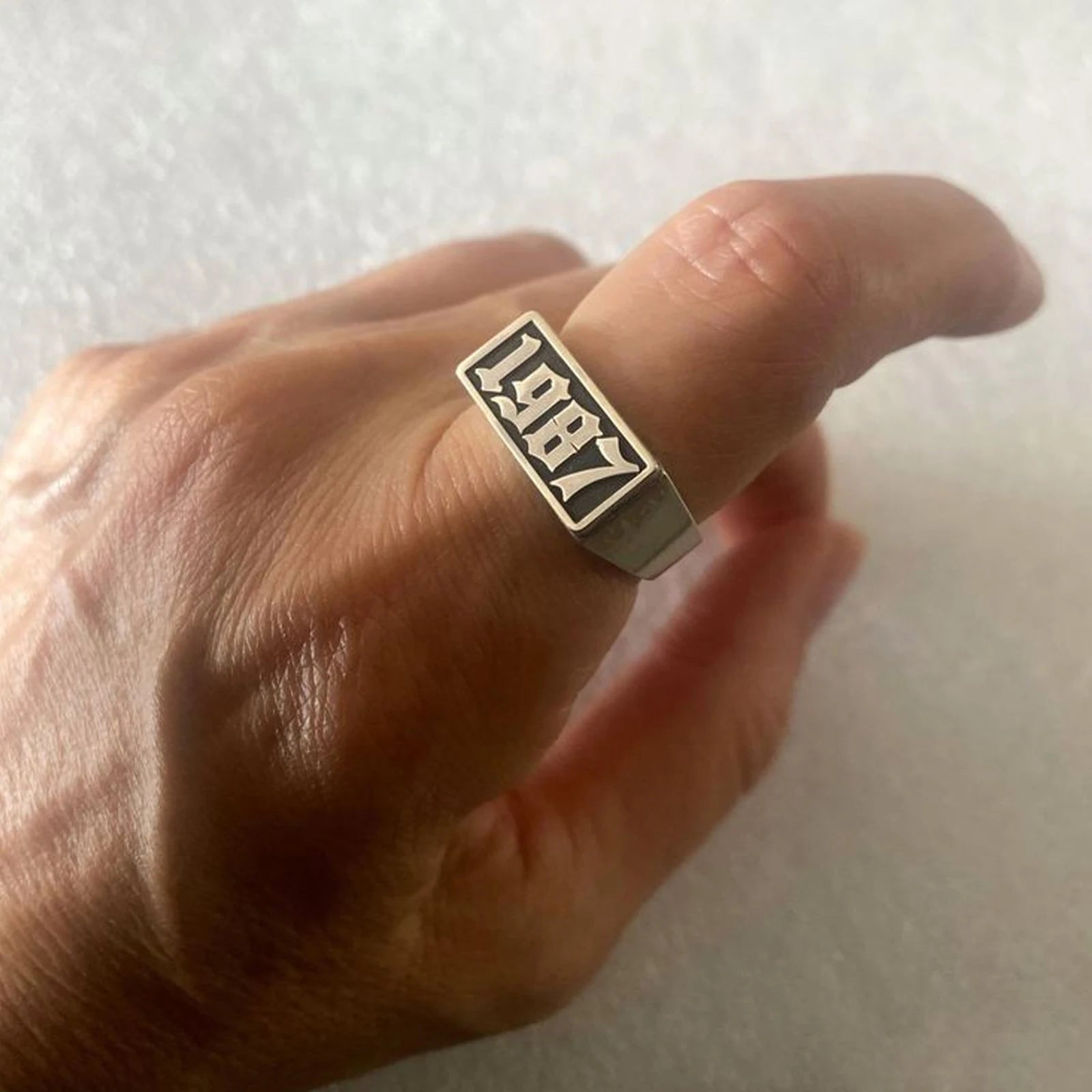 Custom 3D Wedding Ring For Couples Personalise Stainless steel 3D Ring Gold 18K Plated Custom Birthday fathers day gifts