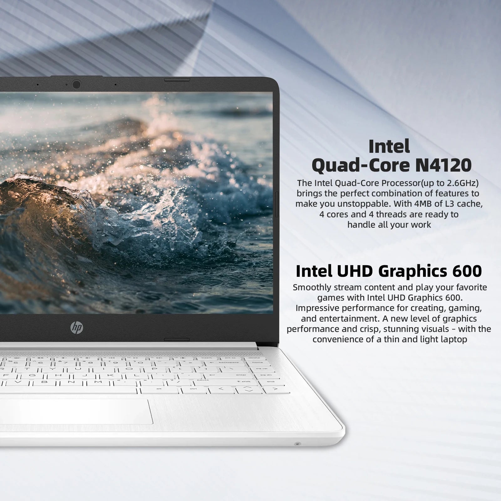 HP 14" Business Laptop,Intel Celeron N4120,16GB RAM,320GB Storage(64GB eMMC+256GB SD Card),1 Year Office 365,Windows 11 Home