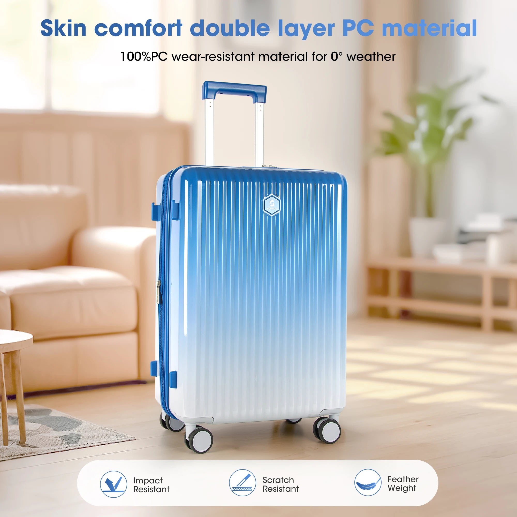 28inch Expandable Luggage Set Fashion Durable, Lightweight, And Secure Travel Companion With Spinner Wheels, TSA Lock, And Multi