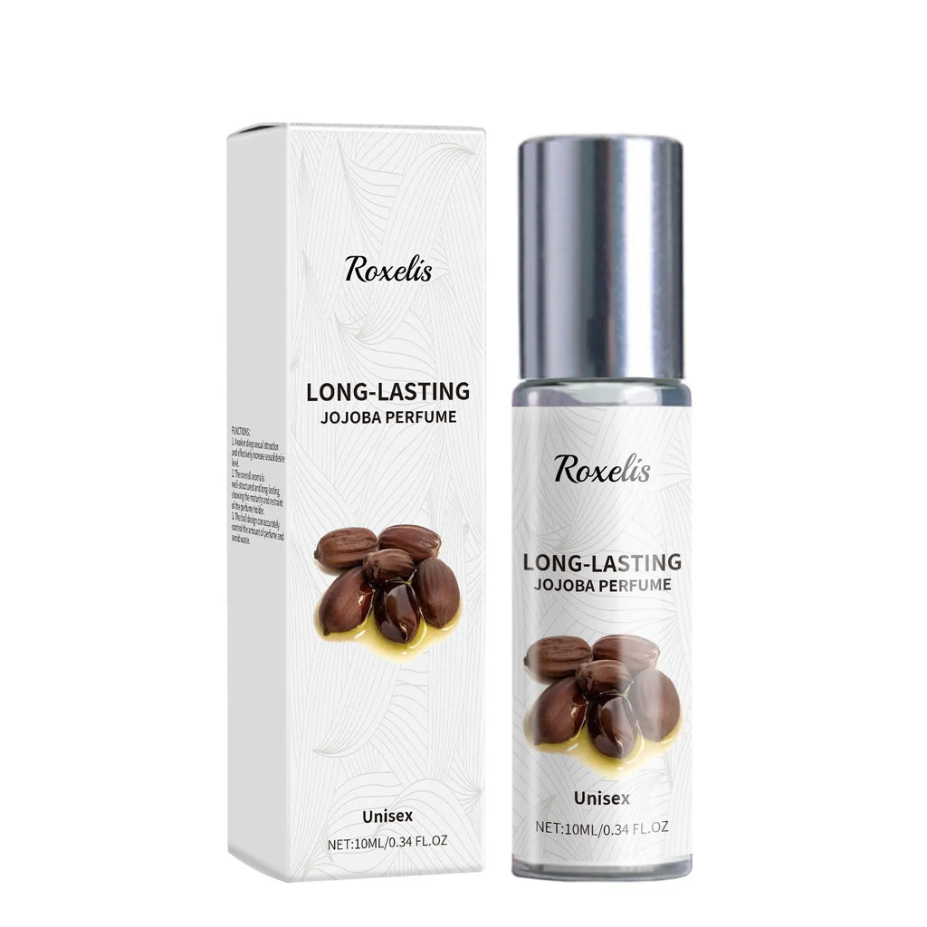Roxelis Jojoba Perfume Oil Jojoba Seed Oil Perfume Rolling Ball Cologne Last Fragrance Fresh Fragrance Elegant Natural Perfume