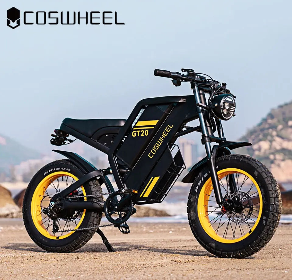 Coswheel Ebike GT20 Pro 3000W 48V 40AH Electric Motorcycle Max 145 Miles Fat Tire Mountain Electric Bike Adult Off-Road bicycle