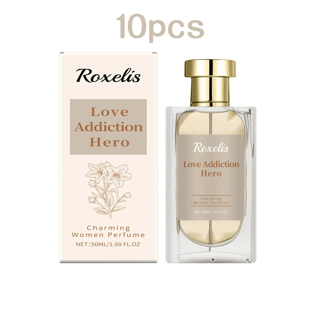 Roxelis 50ml Charming Women Perfume Long Lasting Floral Scent Dating Flirting Atmosphere Natural Fresh Glamour Body Mist Perfume