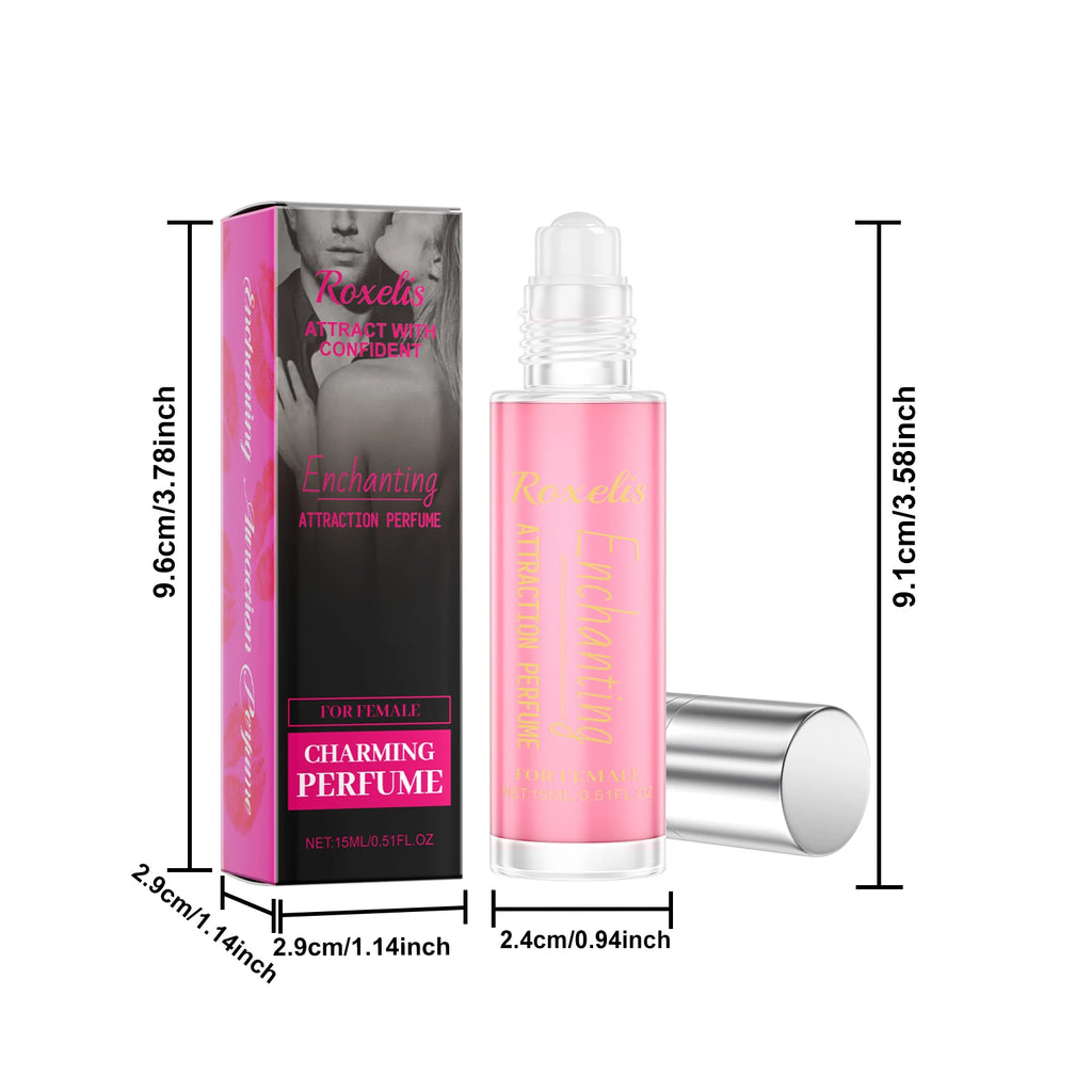 Roxelis 15ml Cologne Pheromone Perfume Roller Ball Lasting Scent Elegant Woman Body Charm Dating Flirt Glamour Lady Perfume