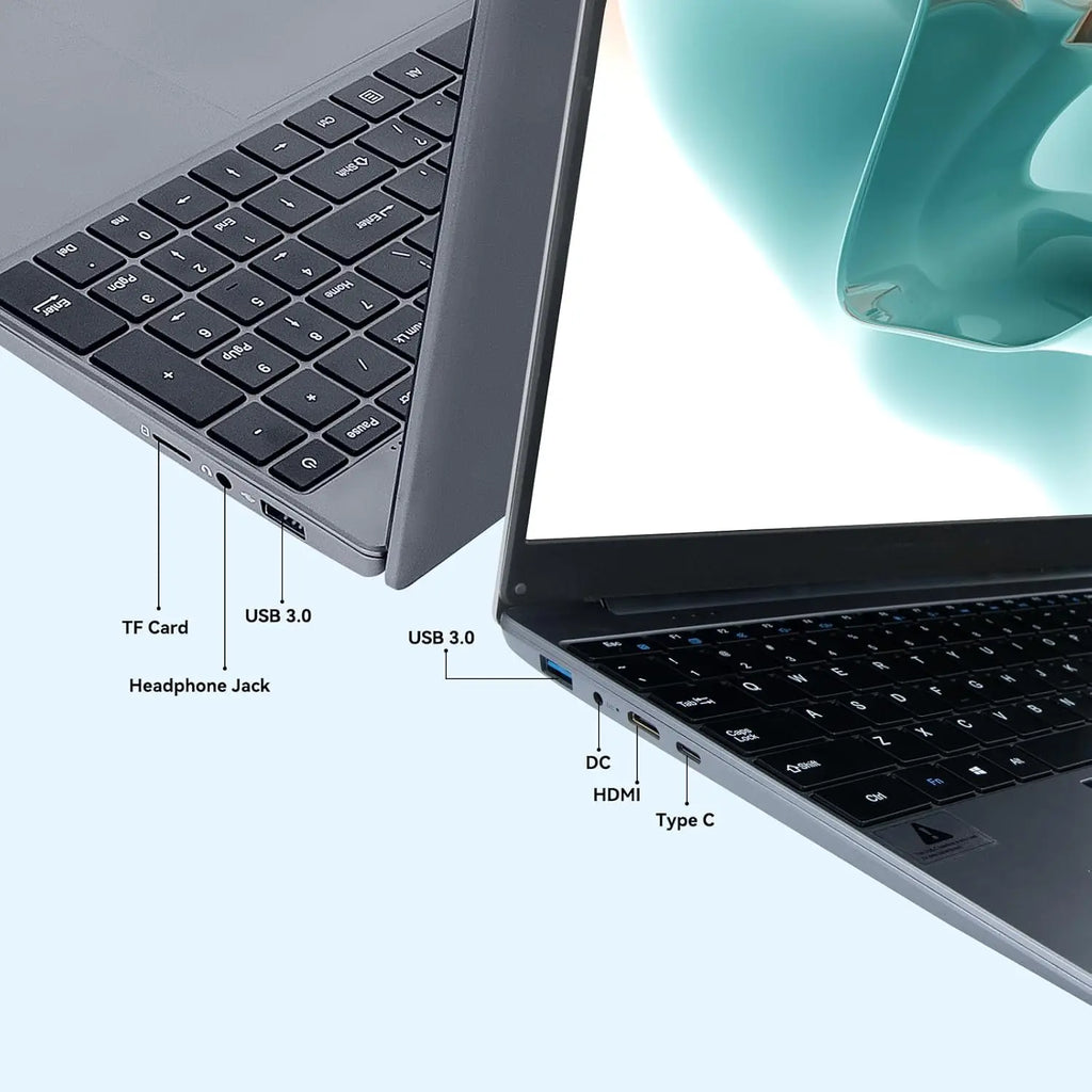 C-S156 15.6"Laptop Computer Windows 11 Quad-Core Celeron N5095 Processors Laptops IPS Display 5000mAh Battery 8GB DDR4 256GB SSD