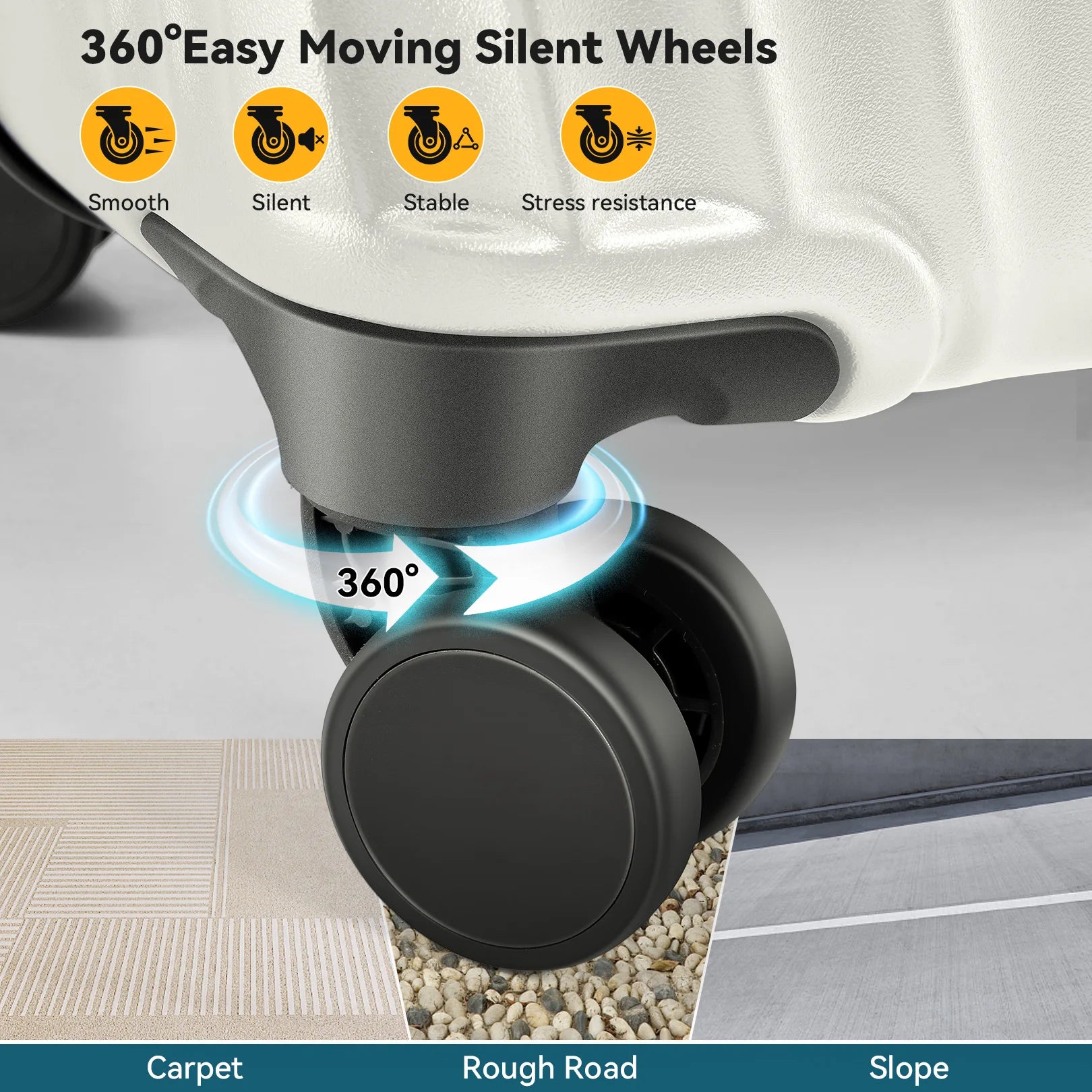 3 Piece Luggage Sets ABS Hardshell Suitcase With Spinner Wheels TSA Lock Travel Carry on Luggages For Women Men 20/24/28 Inch