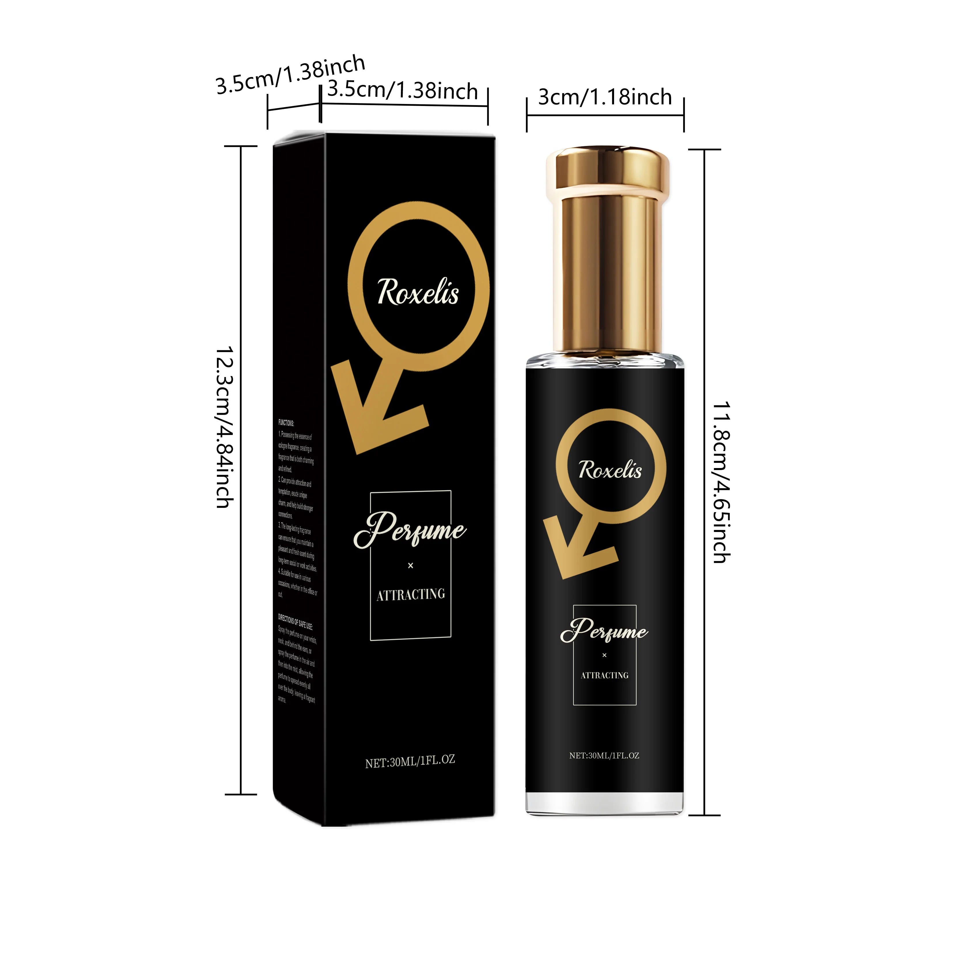 Roxelis 30ml Men Pheromone Perfume Cedar Fragrance Glamour Gentlemen Lasting Dating Romantic Scent Fresh Body Flirting Perfume