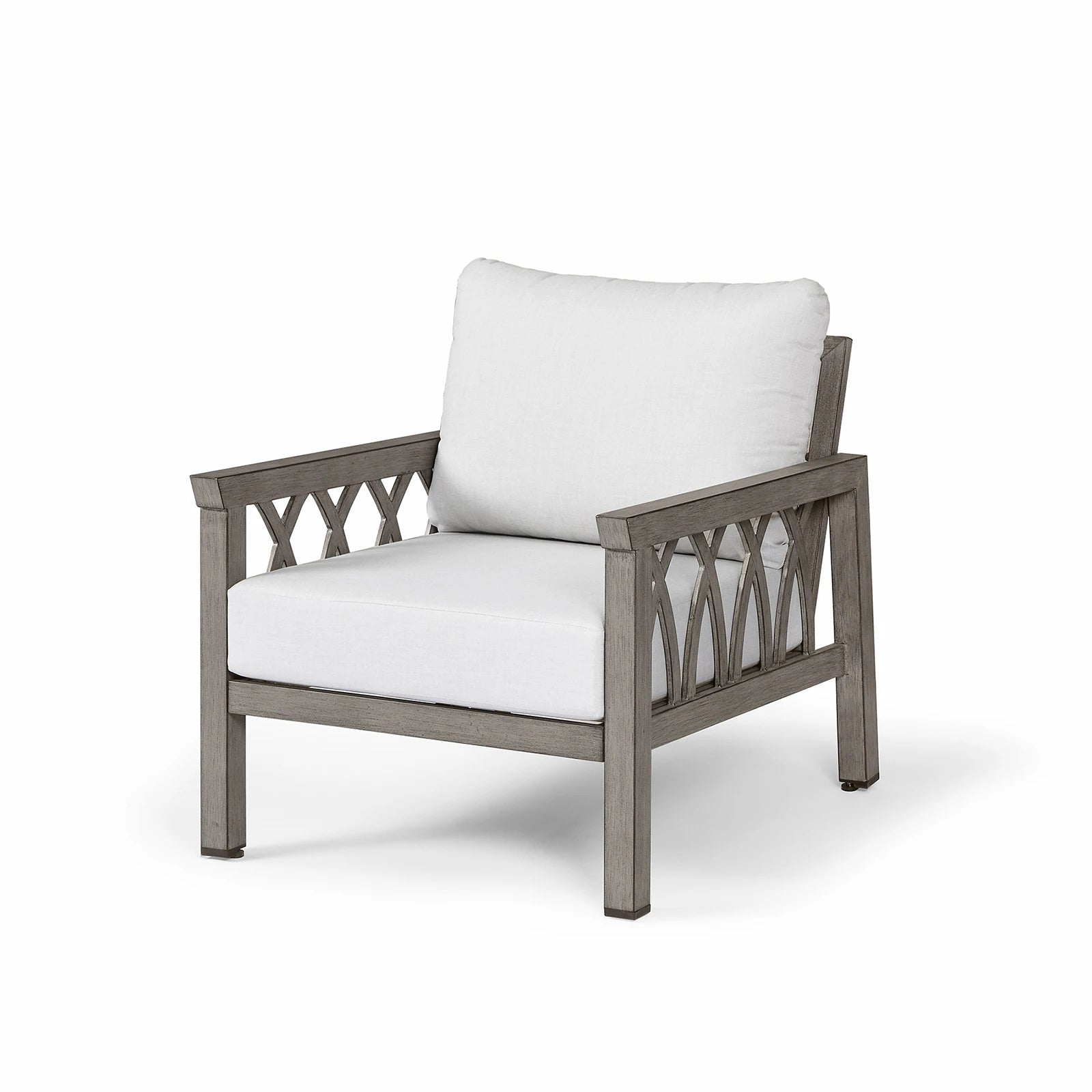 SeeHill Aluminum Outdoor Sofa Chair, Modern Patio Armchair with Washable Cushions for Garden Deck Porch