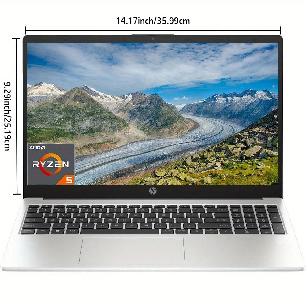 HP 255 G10 15.6" FHD Business Laptop,AMD Ryzen 5 7530U,64GB RAM,2TB SSD,Numeric Keypad,Wi-Fi 6,Windows 11 Home