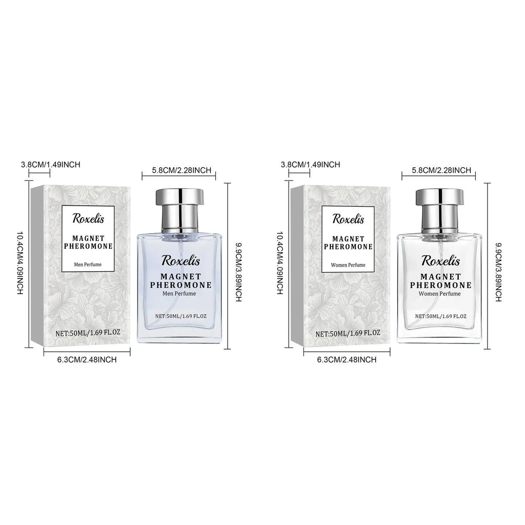Roxelis 50ml Magnet Pheromone Perfume Men Women Lasting Fragrance Release Charming Dating Atmosphere Couple Gift Glamour Perfume