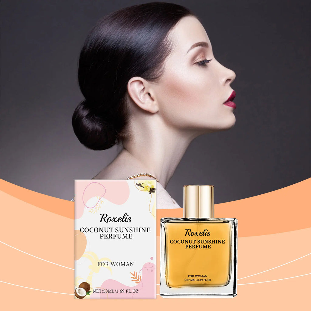 Roxelis Light Vanilla Coconut Perfume Fresh Light Fragrance Lasting Elegant Charming Women Fragrance Convenient Fresh Perfume