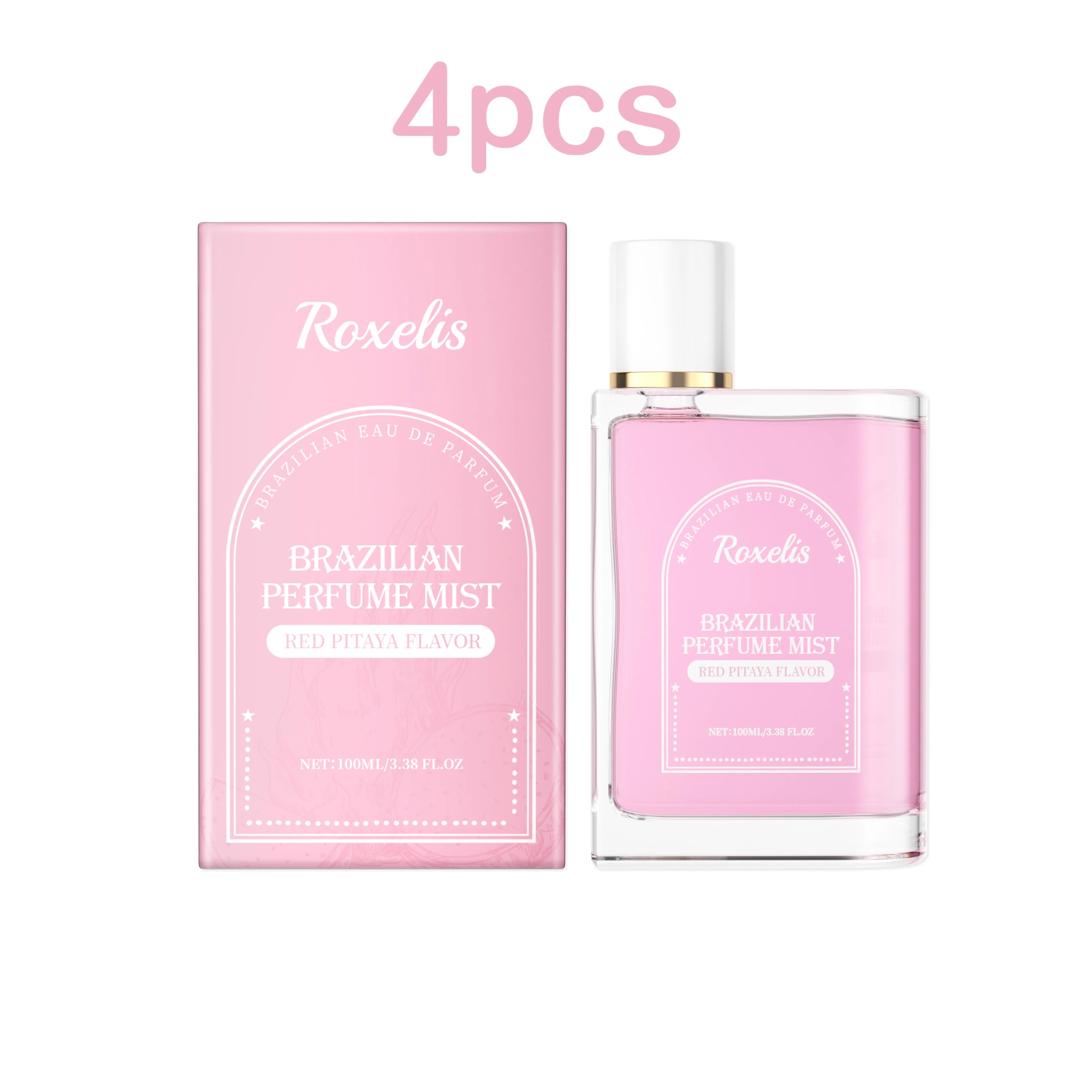 Roxelis 100ml Brazilian Style Perfume Light Fragrance Red Pitaya Jasmine Scent Fresh Long Lasting Aroma Dating Flirting Perfume