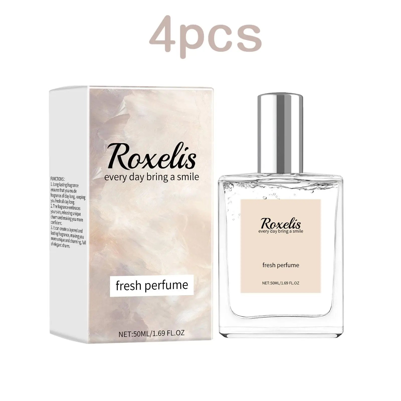 Roxelis 50ml Vanilla Light Perfume Pheromone Natural Fresh Lasting Fragrance Elegant Lady Flirt Dating Attract Charming Perfume