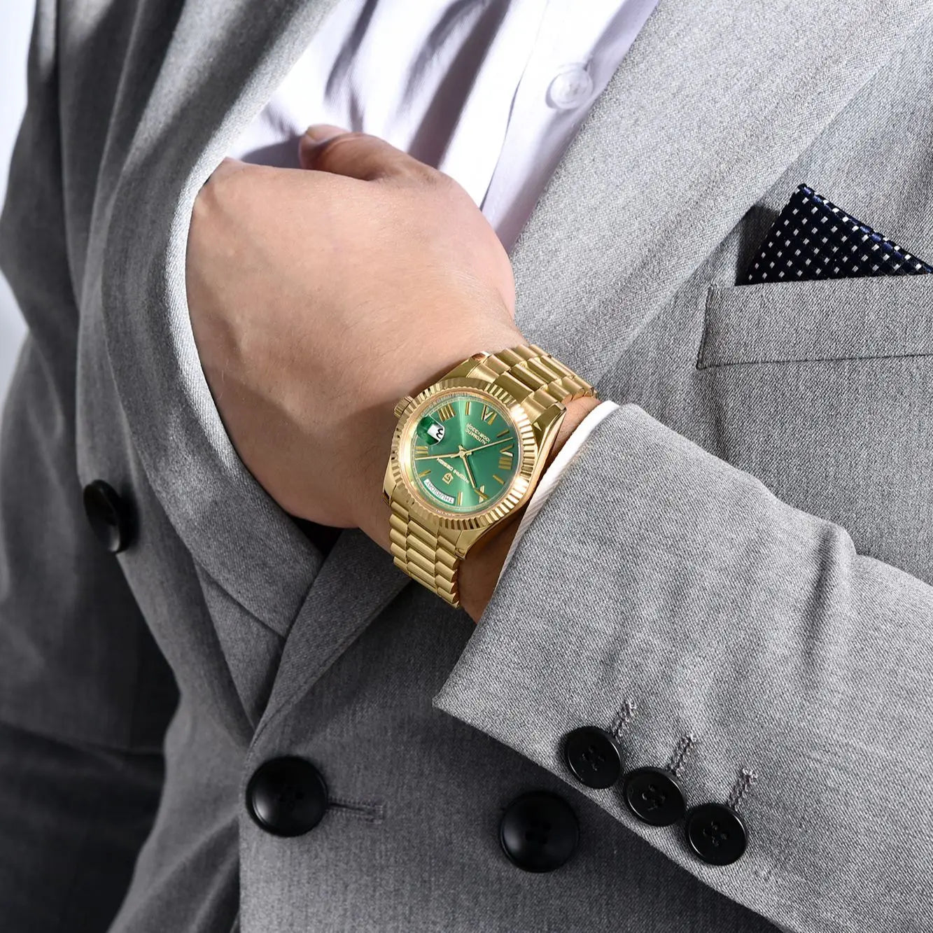 PAGANI DESIGN DD36 Gold Green V2 Men's Mechanical Watches Luxury Automatic Watch For Men 2024 New AR Sapphire glass Wrist watch