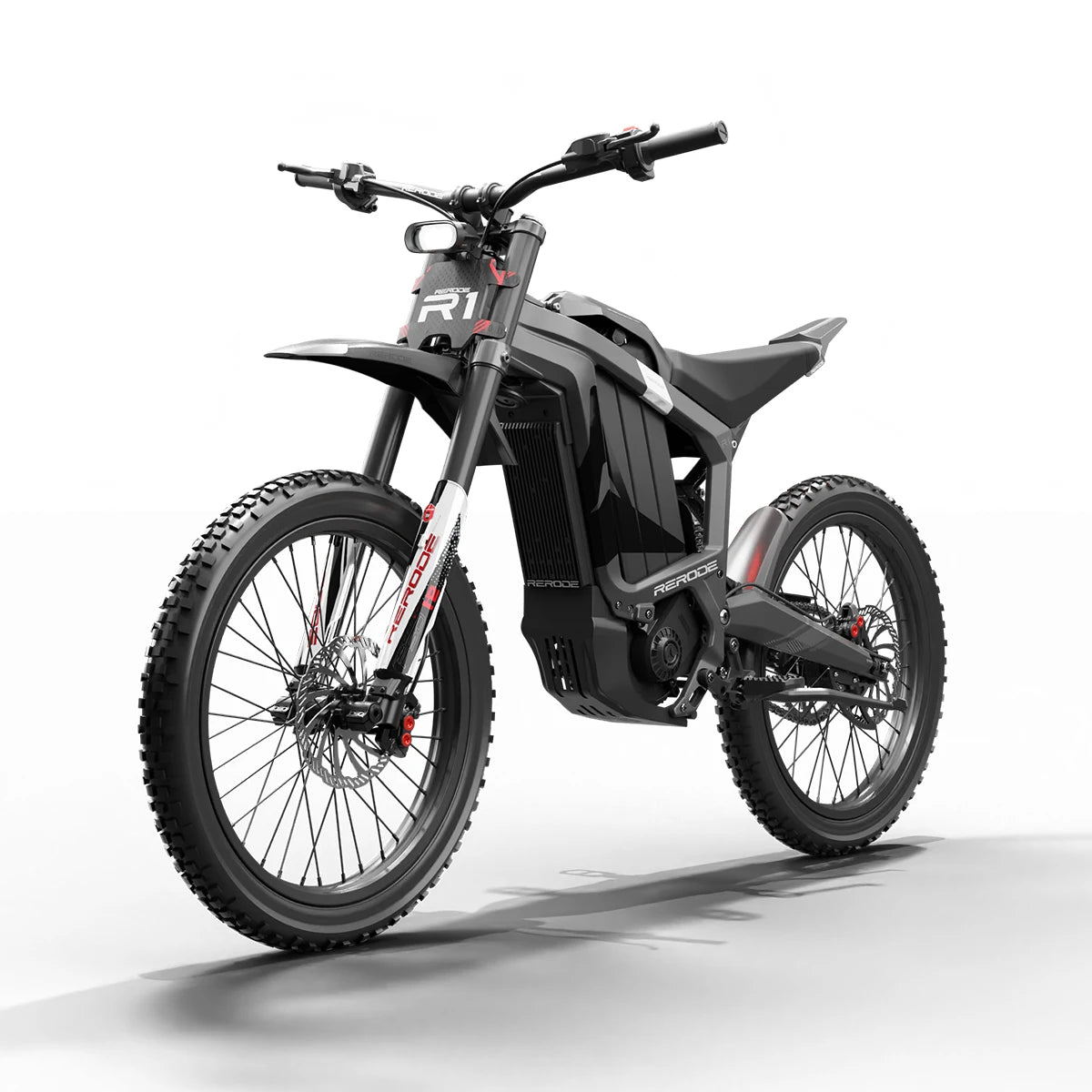 HEZZO 8000W Electric Dirt Bike 72v 35Ah Electric Bike Middrive Rerode R1 Ebike Off Road E Moto 53MPH 75 Miles Long Range 440NM