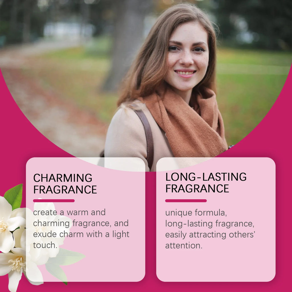 Roxelis 10ml Rose Glamour Perfume Roll-On Elegant Lady Lasting Fragrance Dating Alcohol-Free Refreshing Body Women Charm Perfume